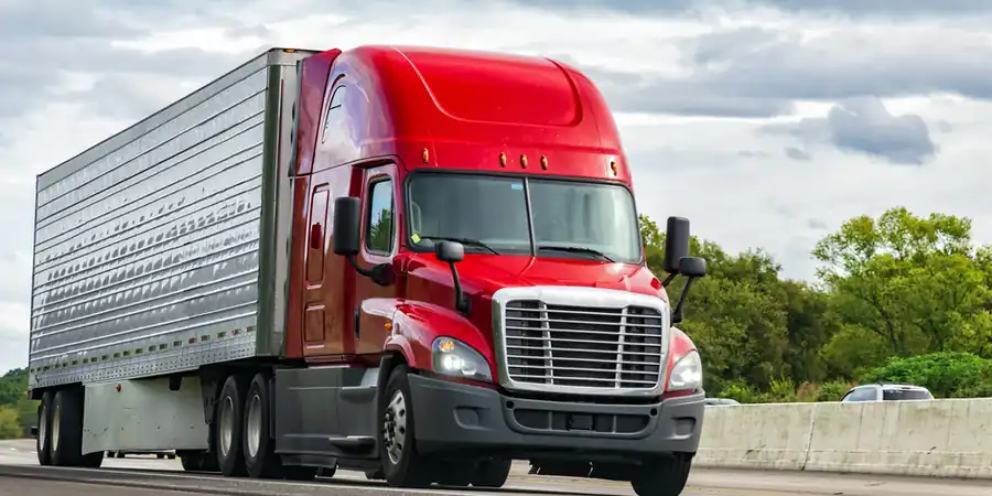 Box trucks loading outside the PrimePort facility